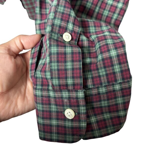 Ralph Lauren casual Mens Red & Green Plaid Button-Down Shirt Size XXL preppy - Picture 4 of 10